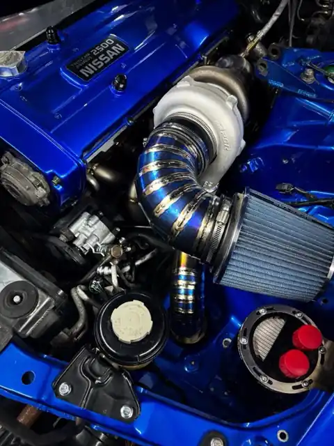 Nissan RB25 turbo build with titanium intake